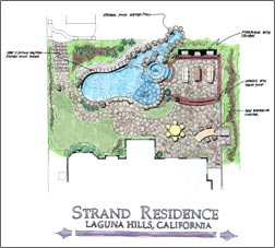 Landscape Conceptual Plan, Laguna Hills Residence