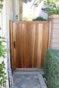 Custom Wood Sideyard Gate with Iron Hardware